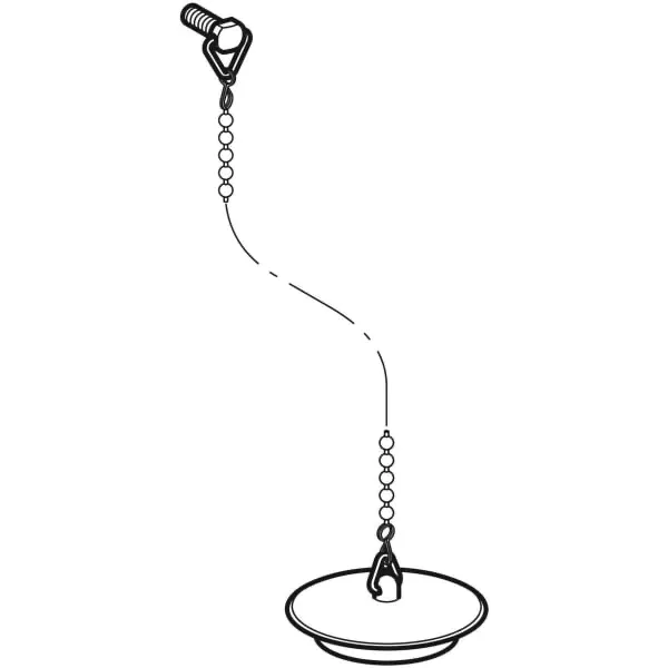 Ventilstopfen mit Kette für Spültischablauf 1 1/2″ Ventilstopfen mit Kette für Spültischablauf 1 1/2″