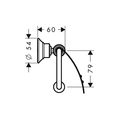 Papierrollenhalter Axor Montreux chrom