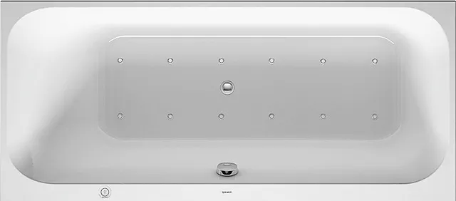Duravit Whirlwanne „Happy D.2“ rechteck 1600 × 700 mm mit Air-System, in Weiß Duravit Whirlwanne „Happy D.2“ rechteck 1600 × 700 mm mit Air-System, in Weiß