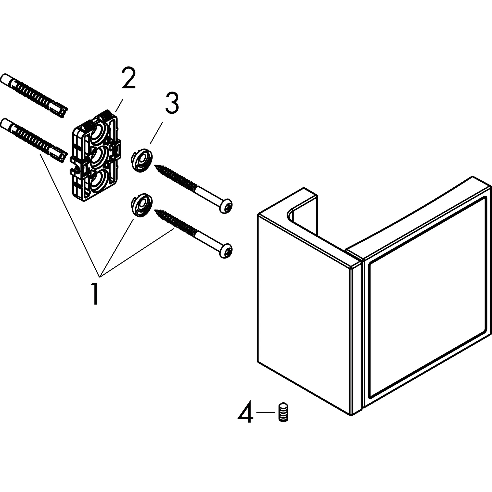 AXOR Universal Rectangular Rasierspiegel Chrom