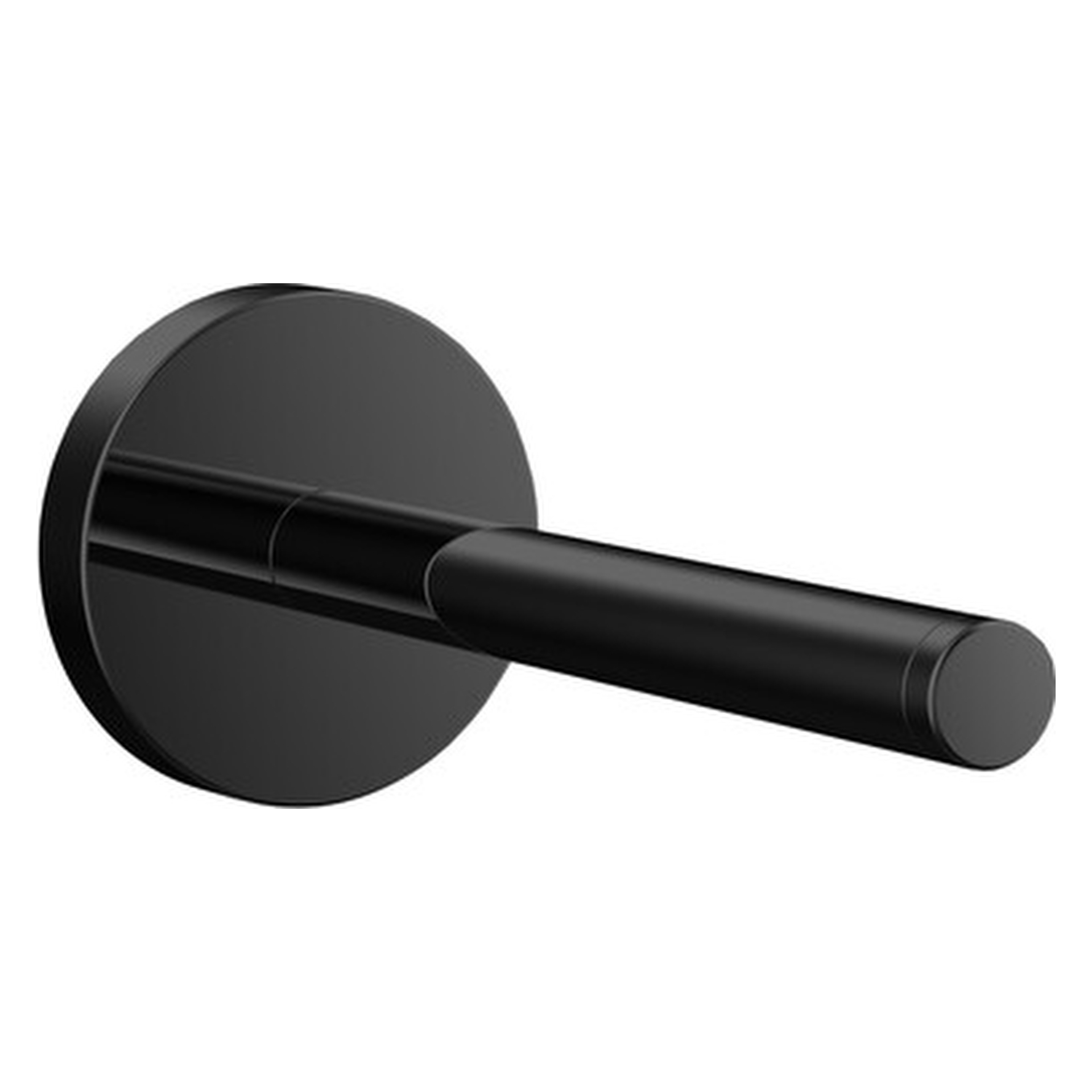 emco Papierhalter „round“ 5 × 12,1 × 5 cm in schwarz, Befestigung verdeckt