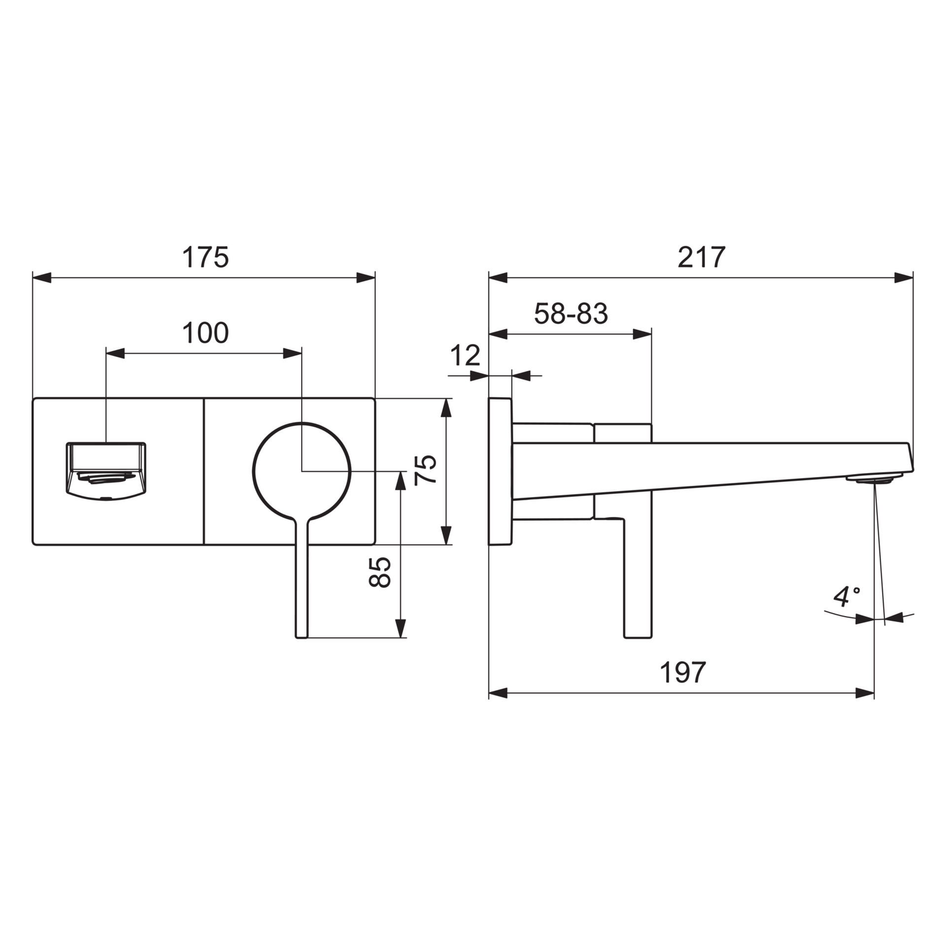Einhebelmischer Fertigmontageset für Waschtischbatterie LOFT 5757 Rosette eckig Ausladung 197mm 4.0 DN 15 Chrom Einhebelmischer Fertigmontageset für Waschtischbatterie LOFT 5757 Rosette eckig Ausladung 197mm 4.0 DN 15 Chrom