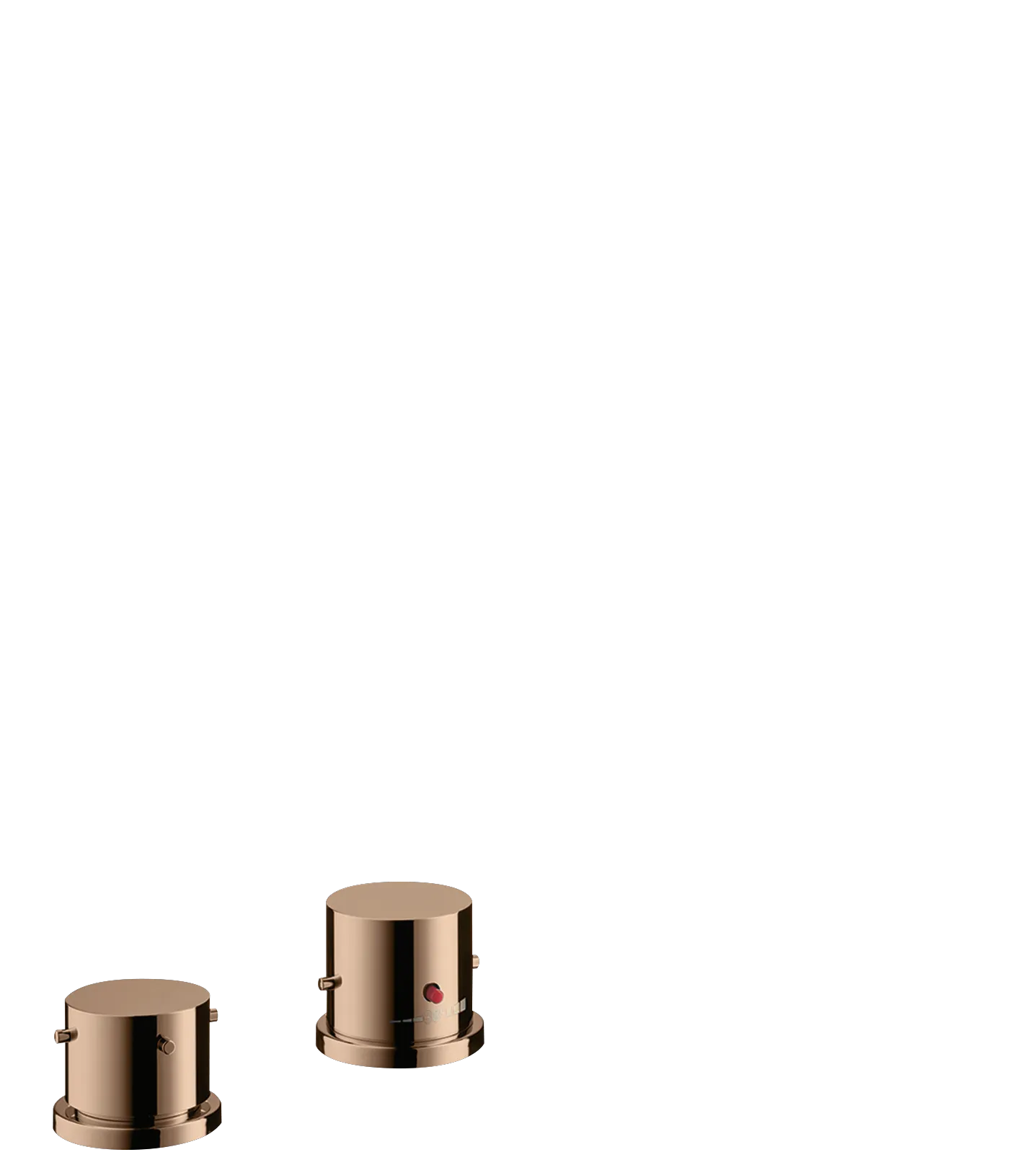 Hansgrohe AXOR Starck Mischer 10480XXX Polished Red Gold, 2-Loch Wannenrandarmatur mit Thermostat und Zerogriffen Hansgrohe AXOR Starck Mischer 10480XXX Polished Red Gold, 2-Loch Wannenrandarmatur mit Thermostat und Zerogriffen