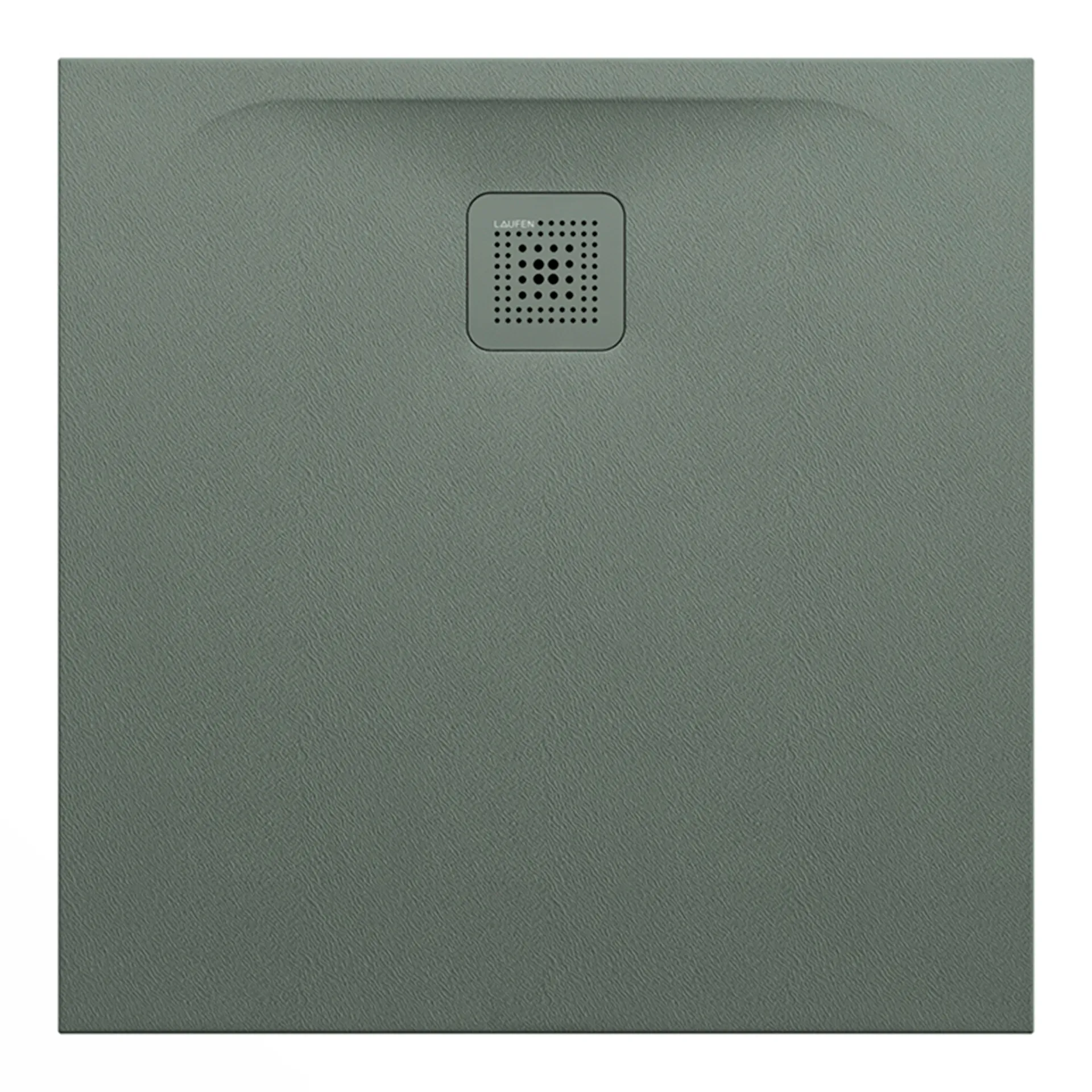 Laufen quadrat Duschwanne „Pro“ 800 × 800 mm in Betongrau