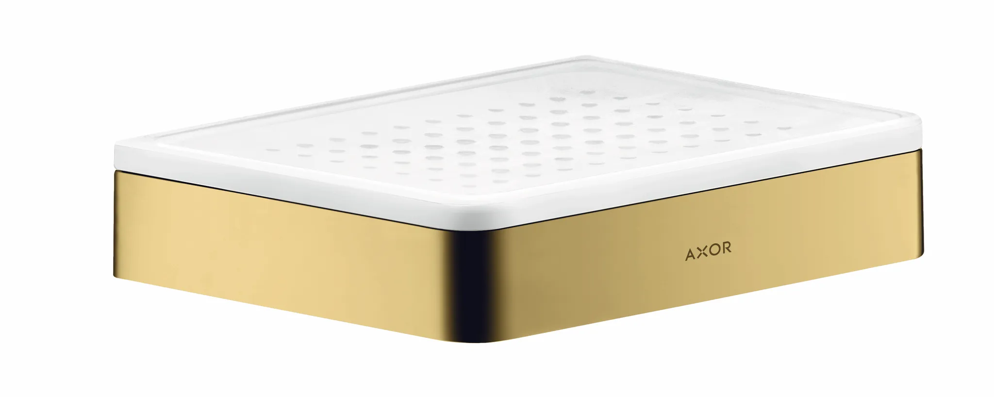 Hansgrohe AXOR Universal Softsquare Seifenschale/ Ablage, Polished Gold Optic Hansgrohe AXOR Universal Softsquare Seifenschale/ Ablage, Polished Gold Optic