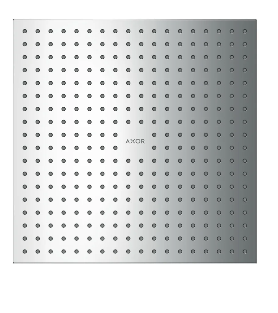 Hansgrohe AXOR ShowerSolutions Kopfbrause 300x300 mm, Chrom, PowderRain & Intense PowderRain, Deckenintegriert, DN15, Unterputz
