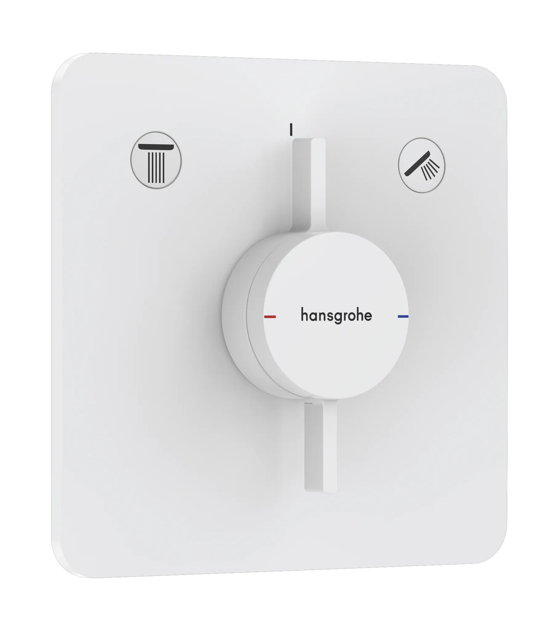 Hansgrohe DuoTurn Q Mischer Unterputz für 2 Verbraucher, Mattweiß Hansgrohe DuoTurn Q Mischer Unterputz für 2 Verbraucher, Mattweiß