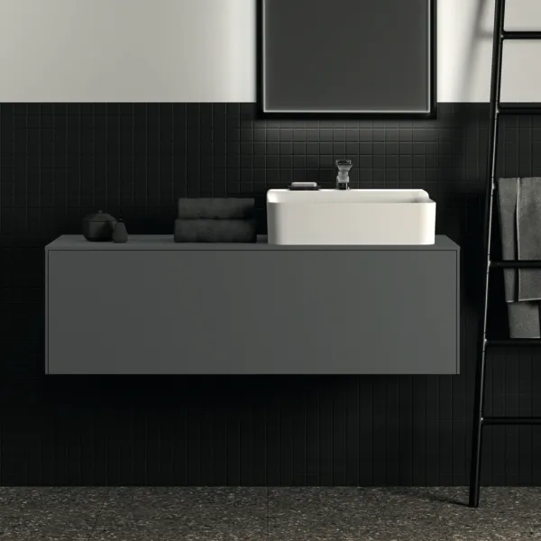 Ideal Standard Conca Waschtischunterschrank, Anthrazit matt, 1 Auszug, Push-Open mit Softclose, 1202x505x370 mm Ideal Standard Conca Waschtischunterschrank, Anthrazit matt, 1 Auszug, Push-Open mit Softclose, 1202x505x370 mm