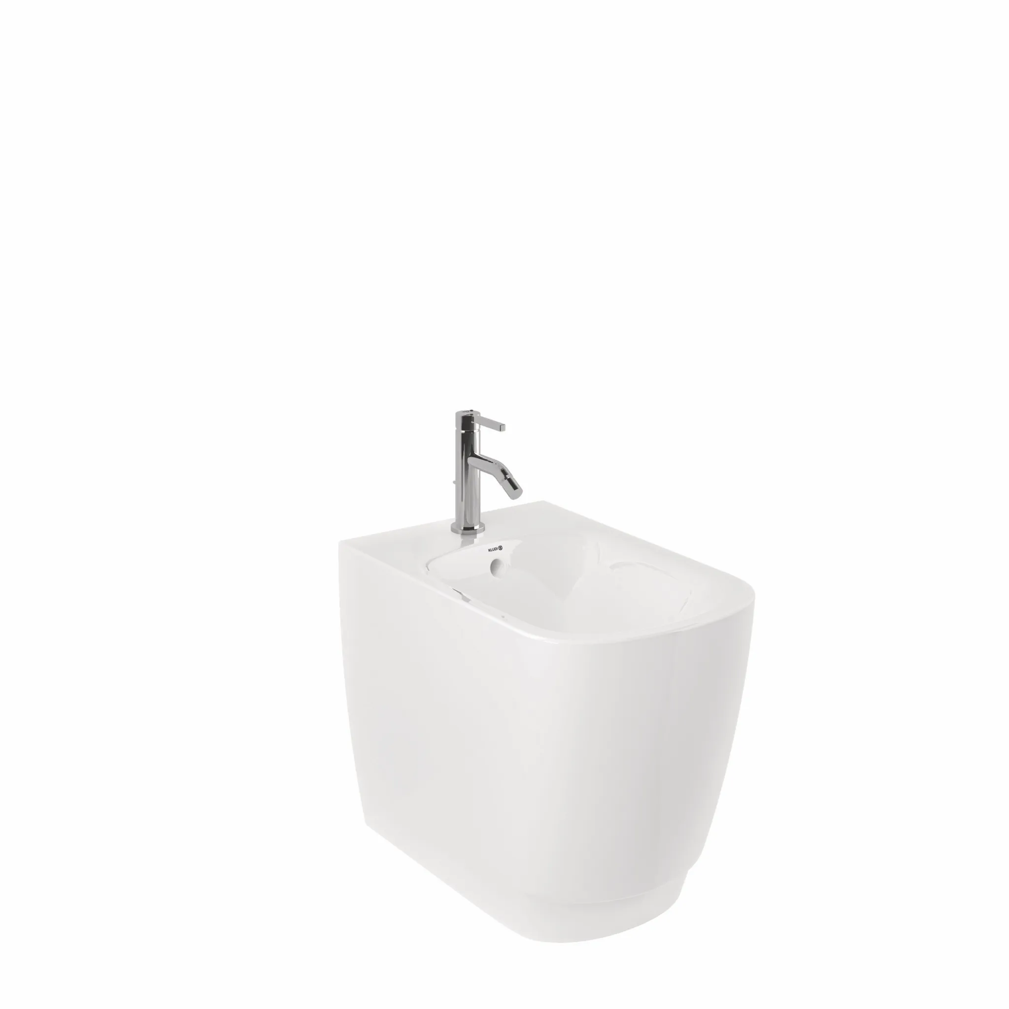 RESA S StandTiefspülBidet, 55 cm verdeckte Befestigungen Mattschwarz