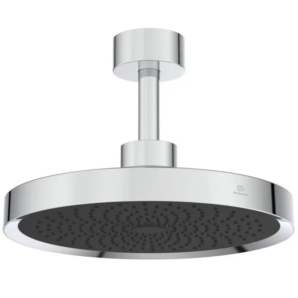 Regenbrause Idealrain Solos mit Deckenanschluss mit LED-Leuchtring Chrom Regenbrause Idealrain Solos mit Deckenanschluss mit LED-Leuchtring Chrom