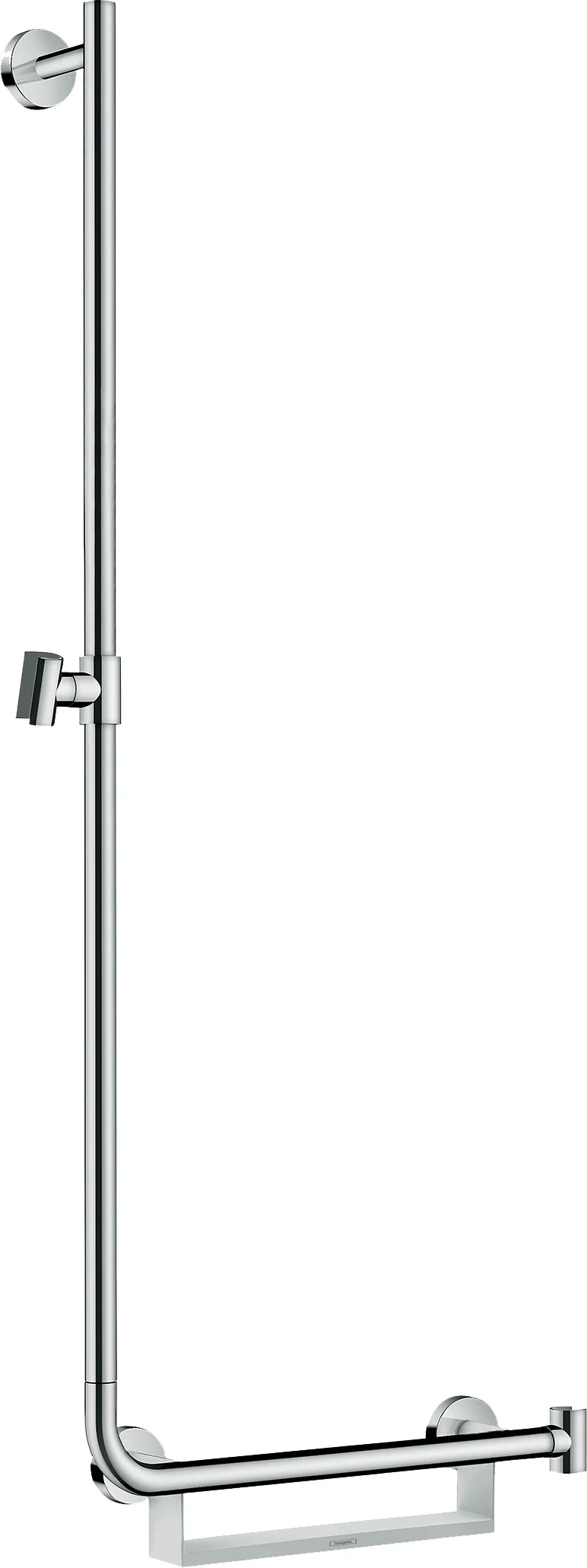 Hansgrohe Unica Brausestange Comfort 110 cm links, weiß/chrom Hansgrohe Unica Brausestange Comfort 110 cm links, weiß/chrom