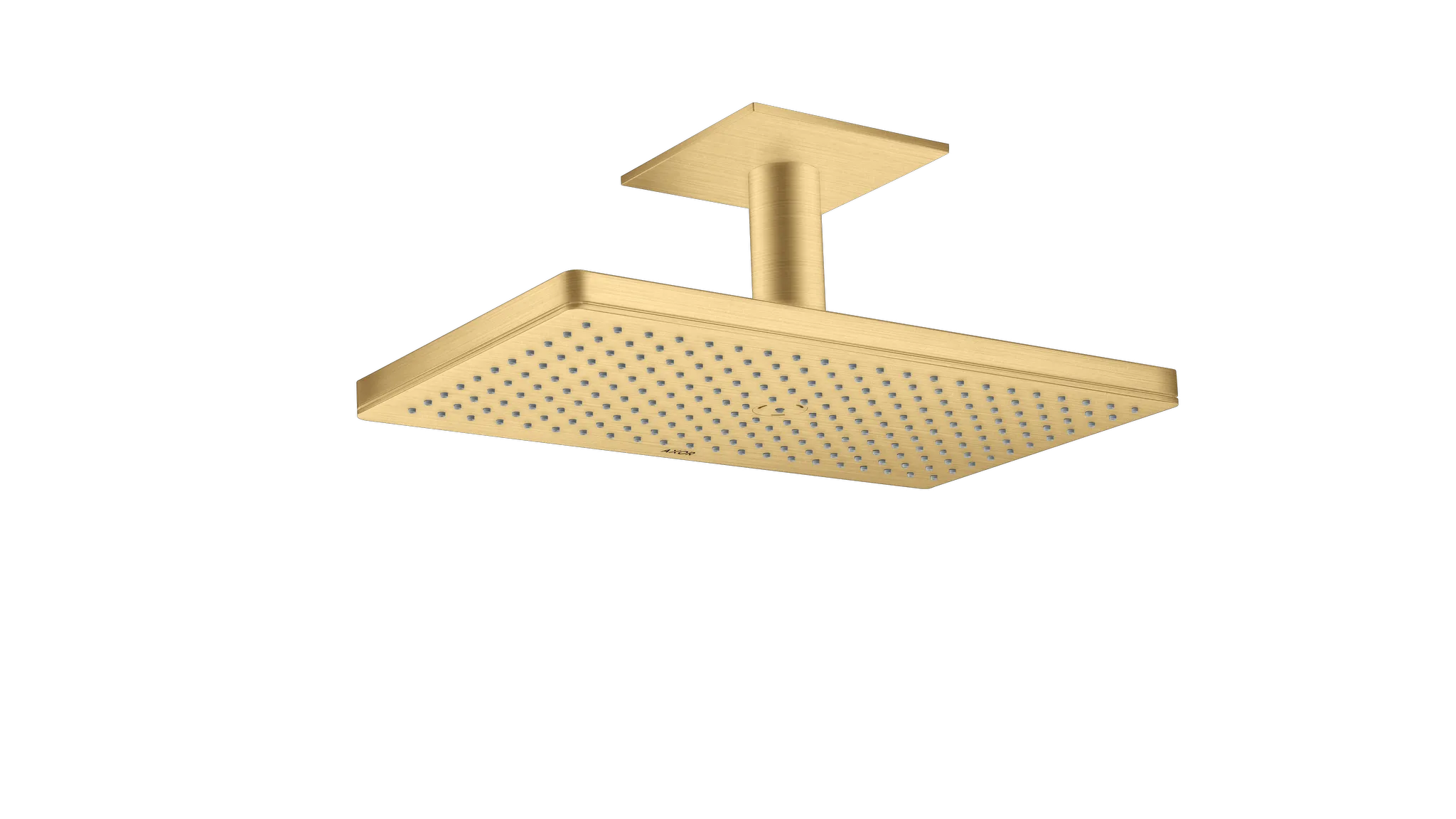 Hansgrohe AXOR ShowerSolutions Kopfbrause 460/300 1jet Brushed Gold Optic Deckenmontage DN15 466x270 mm 21 l/min 1,5 bar Mindestdruck