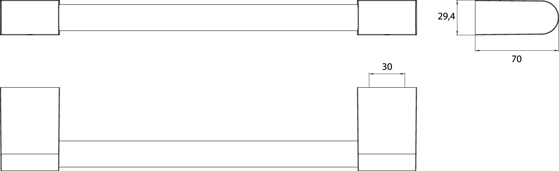 emco flow Wannengriff 300 mm, chrom emco flow Wannengriff 300 mm, chrom
