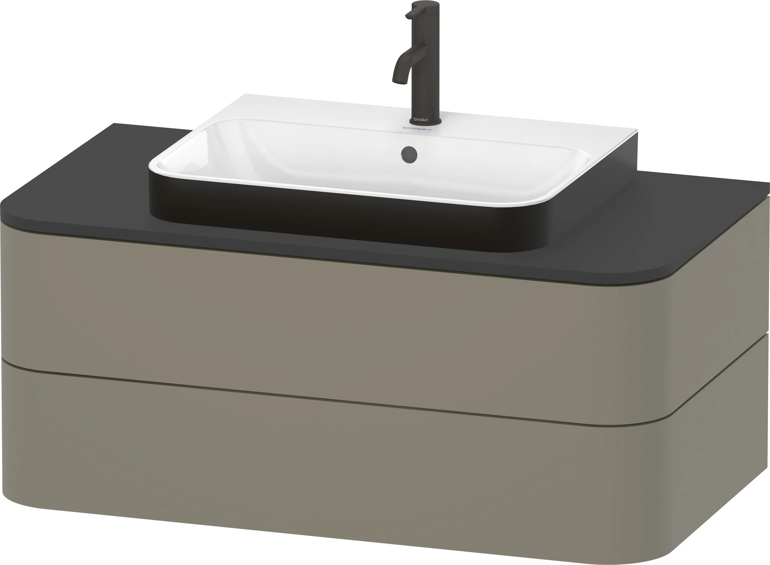 Aufsatzwaschtisch „Happy D.2 Plus“, mit Überlauf, Hahnlochposition mittig Aufsatzwaschtisch „Happy D.2 Plus“, mit Überlauf, Hahnlochposition mittig