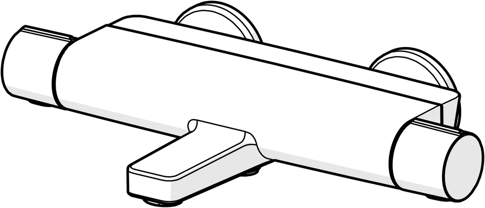 HansaOPTIMA Wannen- und Brausearmatur Hansaoptima 2023 Matt-Schwarz
