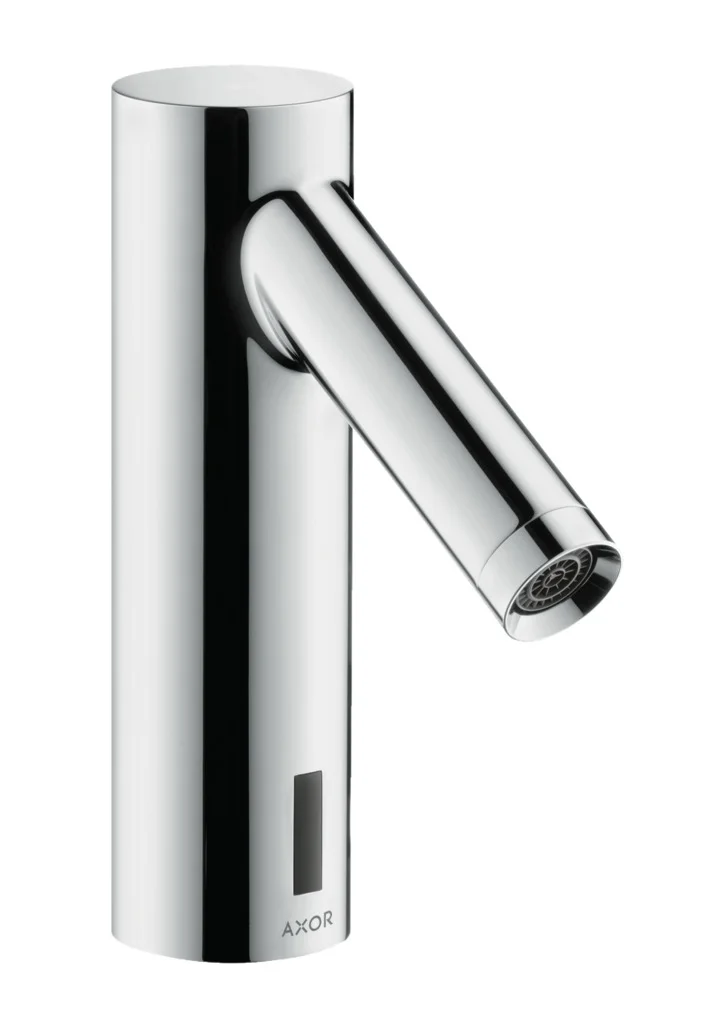 Hansgrohe AXOR Starck Elektronik-Waschtischmischer, Chrom, Ausladung 103 mm, Normalstrahl, max. Durchfluss 5 l/min, Temperatur voreinstellbar, für Durchlauferhitzer geeignet Hansgrohe AXOR Starck Elektronik-Waschtischmischer, Chrom, Ausladung 103 mm, Normalstrahl, max. Durchfluss 5 l/min, Temperatur voreinstellbar, für Durchlauferhitzer geeignet