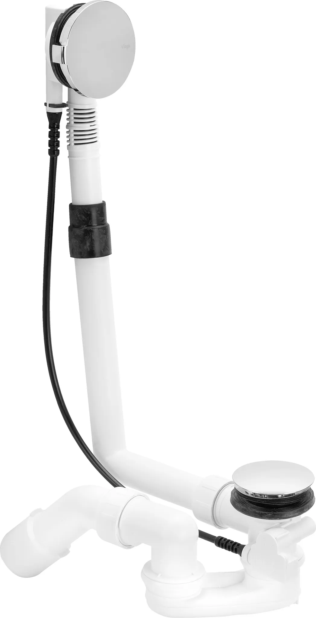 Viega Ab- und Überlaufgarnitur Modell 6162.45 „Multiplex“ für Standardwannen (Ablauf am Fußende) Viega Ab- und Überlaufgarnitur Modell 6162.45 „Multiplex“ für Standardwannen (Ablauf am Fußende)