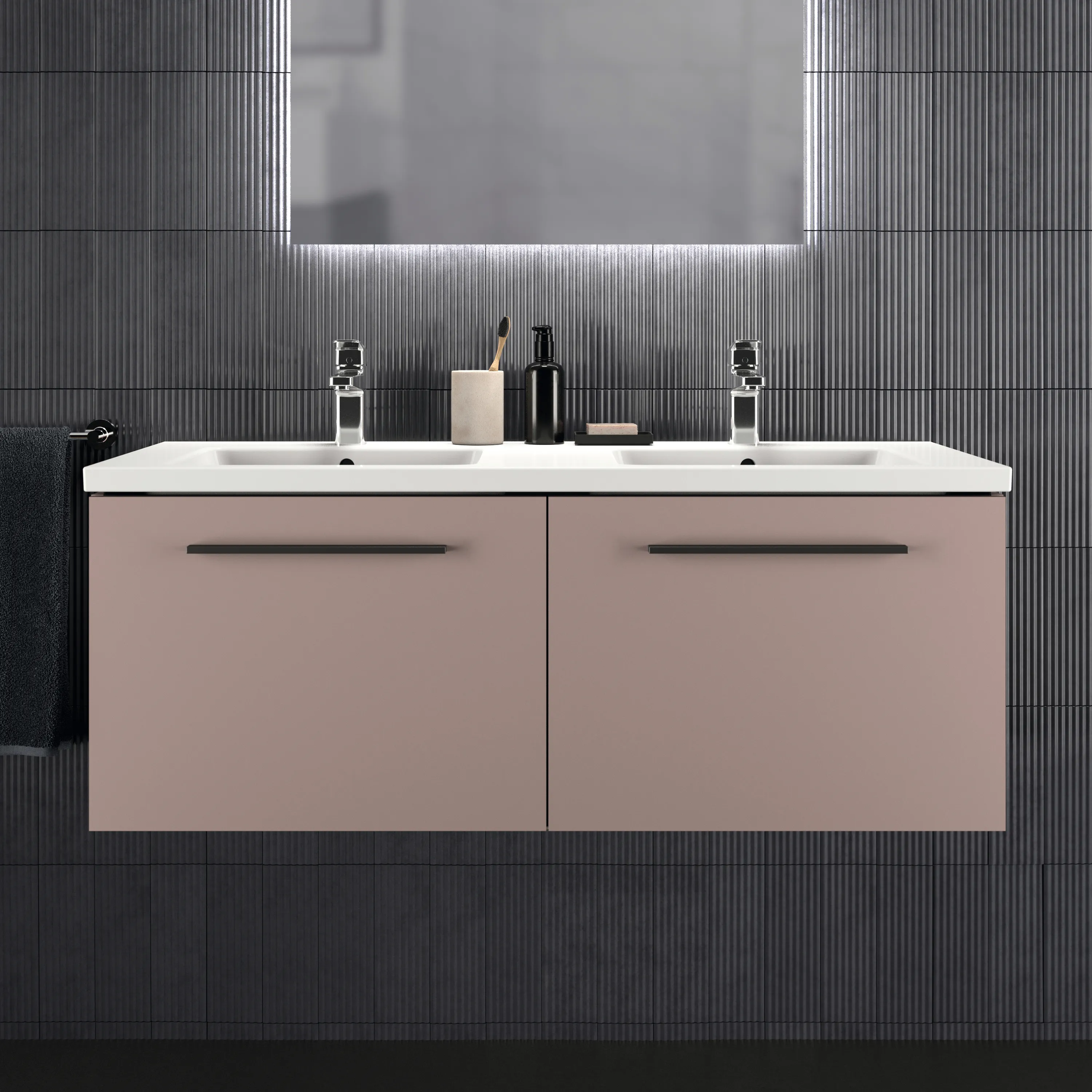 Ideal Standard Waschtischunterschrank „i.lifeB“ 120 × 44 × 50,5 cm Greige matt