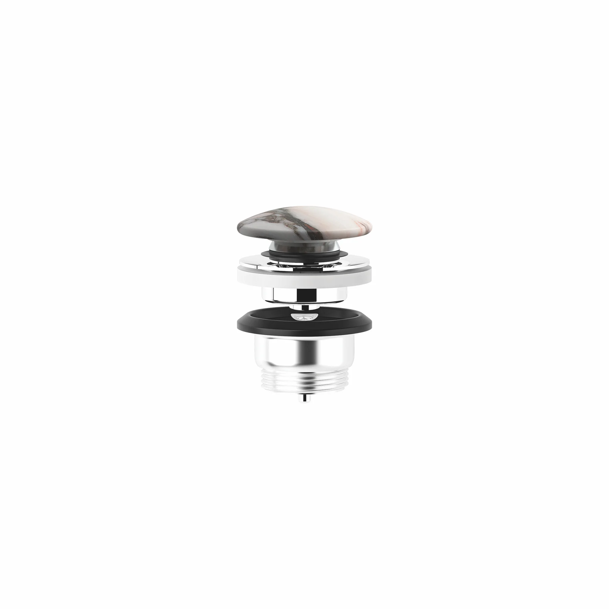 -ROTEX Push-Open-Ablaufgarnitur Marble Calacatta Viola matt