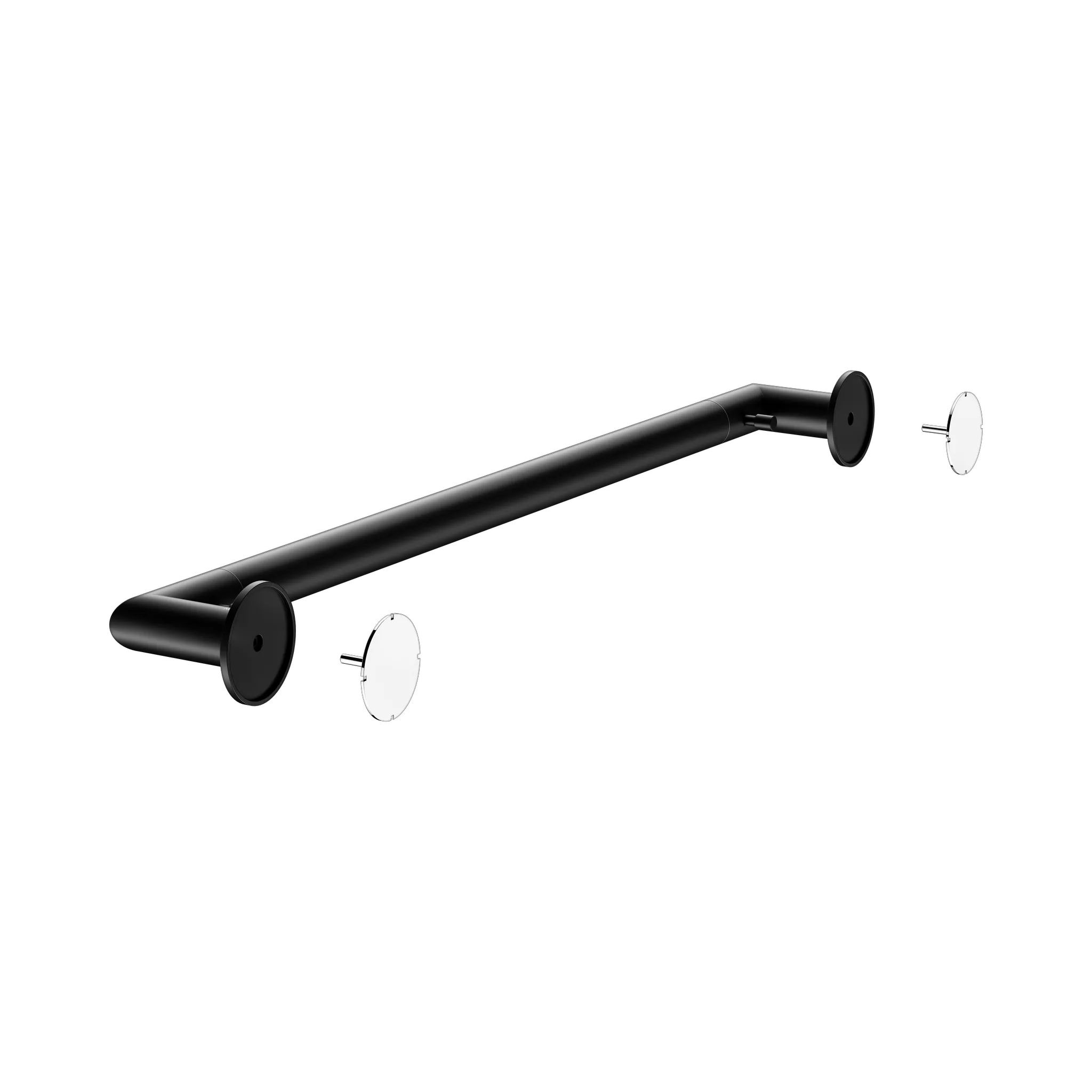 KEUCO REVA Badetuchhalter mit integriertem Haken 600 mm schwarz matt