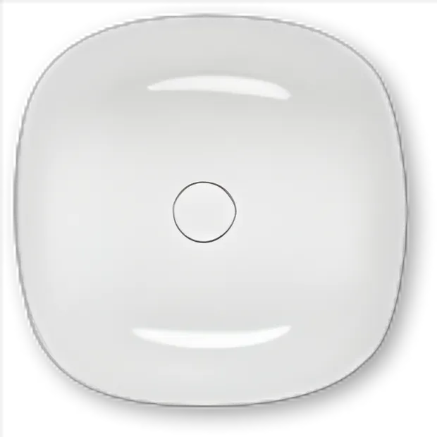 Freistehender Waschtisch „Seed“ freistehend an der Wand 42,5 × 42,5 × 90 cm in Weiß Freistehender Waschtisch „Seed“ freistehend an der Wand 42,5 × 42,5 × 90 cm in Weiß