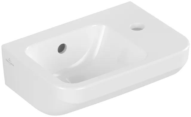 Villeroy & Boch Handwaschbecken „Architectura“ 360 × 260 × 140 mm, für Becken mittig, ohne Hahnlochbohrung in Weiß Alpin Villeroy & Boch Handwaschbecken „Architectura“ 360 × 260 × 140 mm, für Becken mittig, ohne Hahnlochbohrung in Weiß Alpin