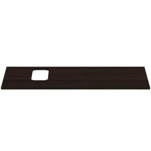 Waschtischplatte i.life B Ausschnitt links für ein Wand-Waschtisch 1202x507x18mm Weiß matt