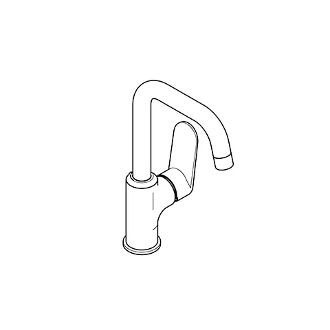 Kludi-X1 Waschtisch-Einhandmischer Kludi-X1 mattschwarz DN 15
