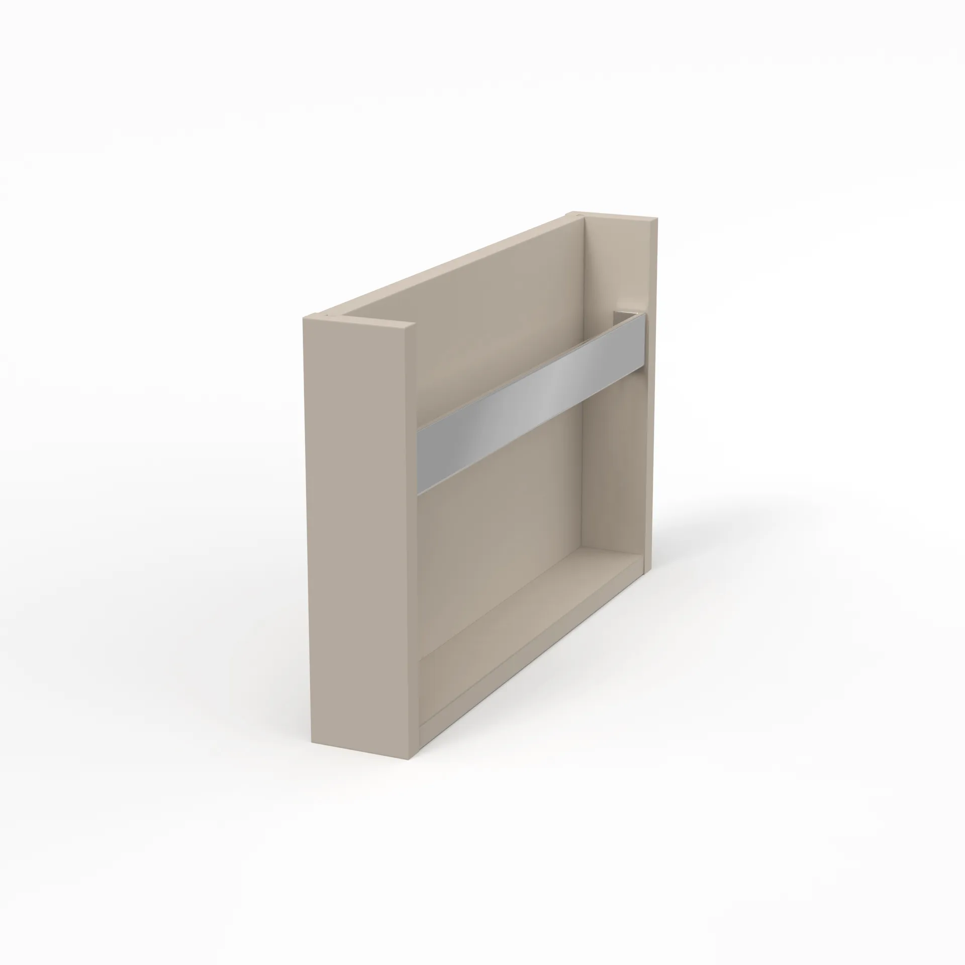 Konsolen vertikal - passend unterKonsole horizontalmit HandtuchhalterLack Farbe: Kaschmir (matt)|Größe: 8,5 × 52 × 34 cm