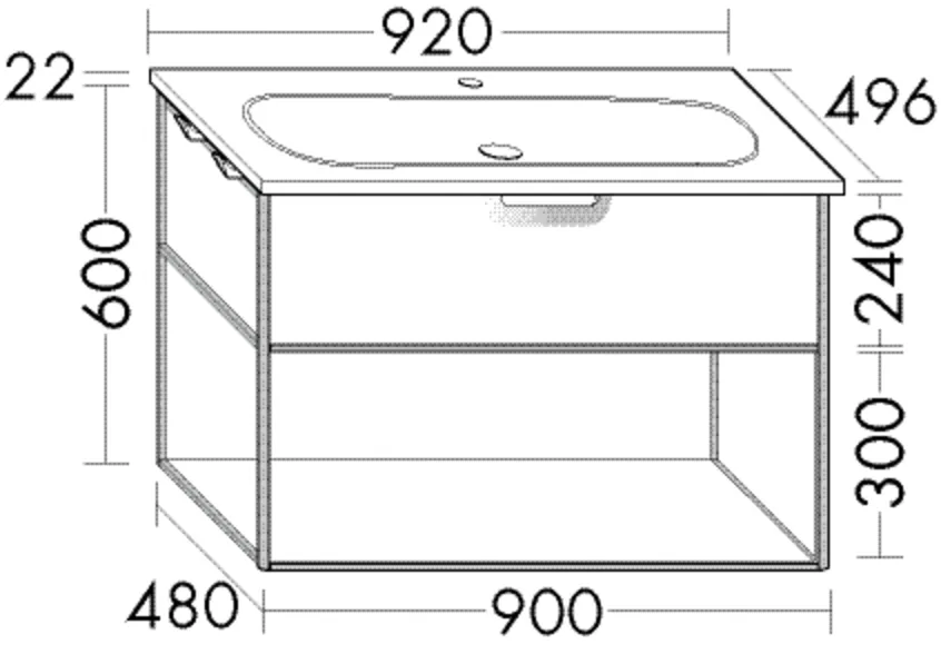 burgbad Badmöbelset „Vry“ in Eiche Dekor Silber burgbad Badmöbelset „Vry“ in Eiche Dekor Silber