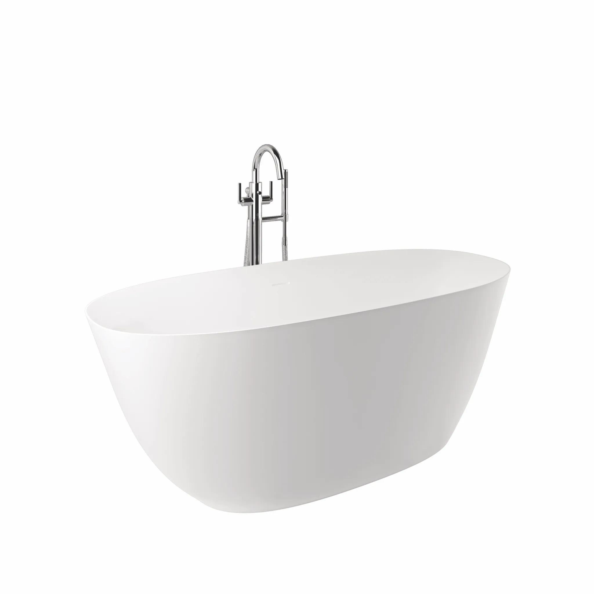 Kludi Badewanne „Resa O“ freistehend oval 1600 × 700 mm in mattweiß (≈ RAL 9016) Kludi Badewanne „Resa O“ freistehend oval 1600 × 700 mm in mattweiß (≈ RAL 9016)