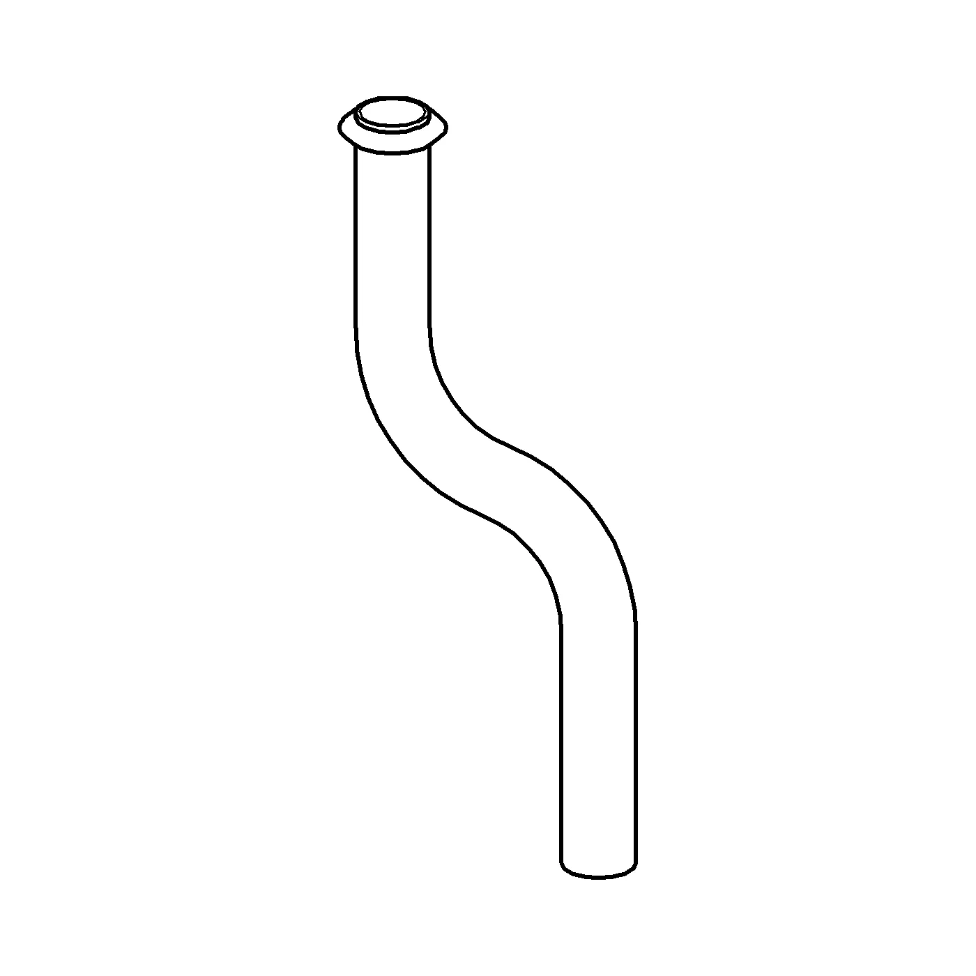 Grohe Urinalspülrohr 37040, 200 mm, Kröpfung 50 mm, chrom Grohe Urinalspülrohr 37040, 200 mm, Kröpfung 50 mm, chrom