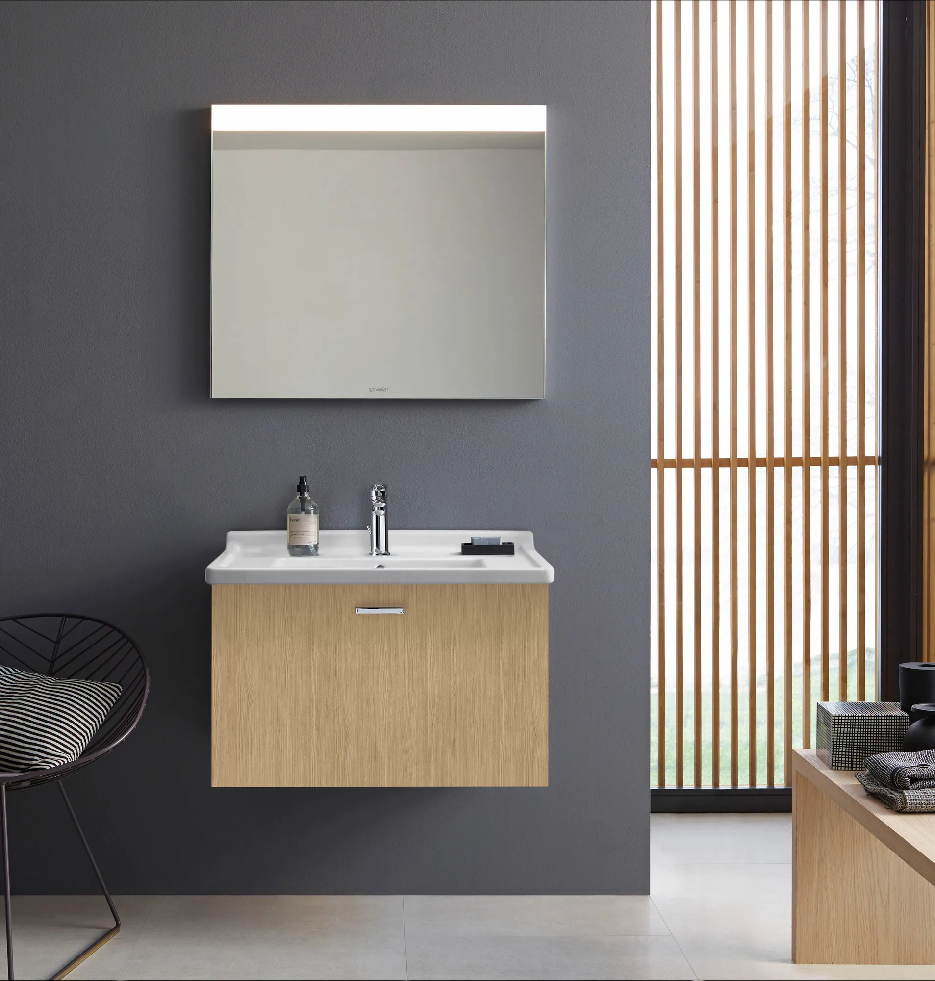 Wandwaschtisch „Starck 3“, mit Überlauf, Hahnlochposition mittig Wandwaschtisch „Starck 3“, mit Überlauf, Hahnlochposition mittig