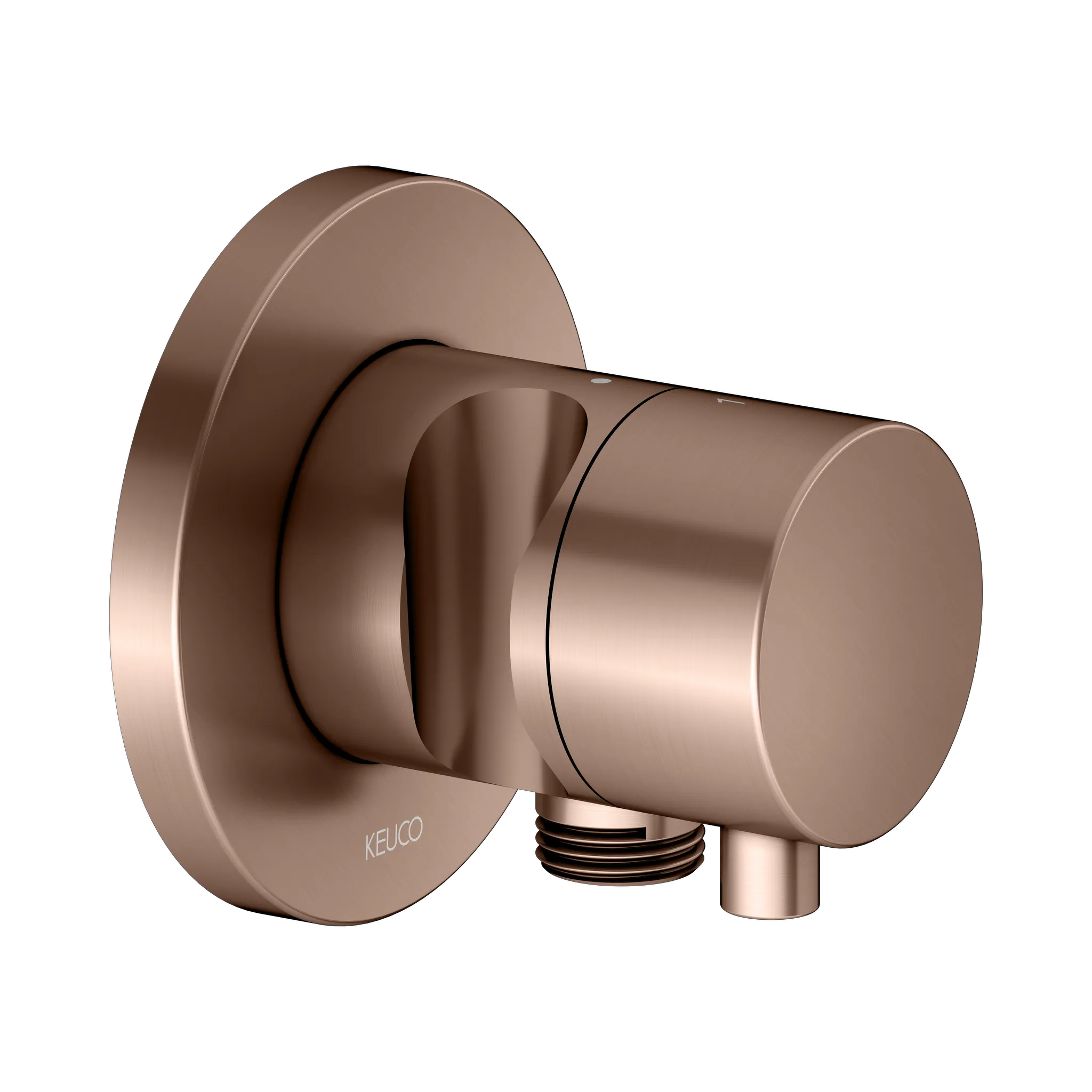 IXMO 2-Wege Umstellventil UP DN15 IXMO Comfort, rund Rotgold gebürstet