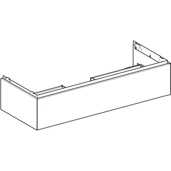 Geberit Waschtischunterschrank „ONE“ sandgrau / lackiert hochglänzend