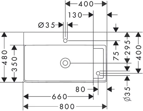 Hansgrohe Waschbecken „Xelu Q“ in Weiß Hansgrohe Waschbecken „Xelu Q“ in Weiß