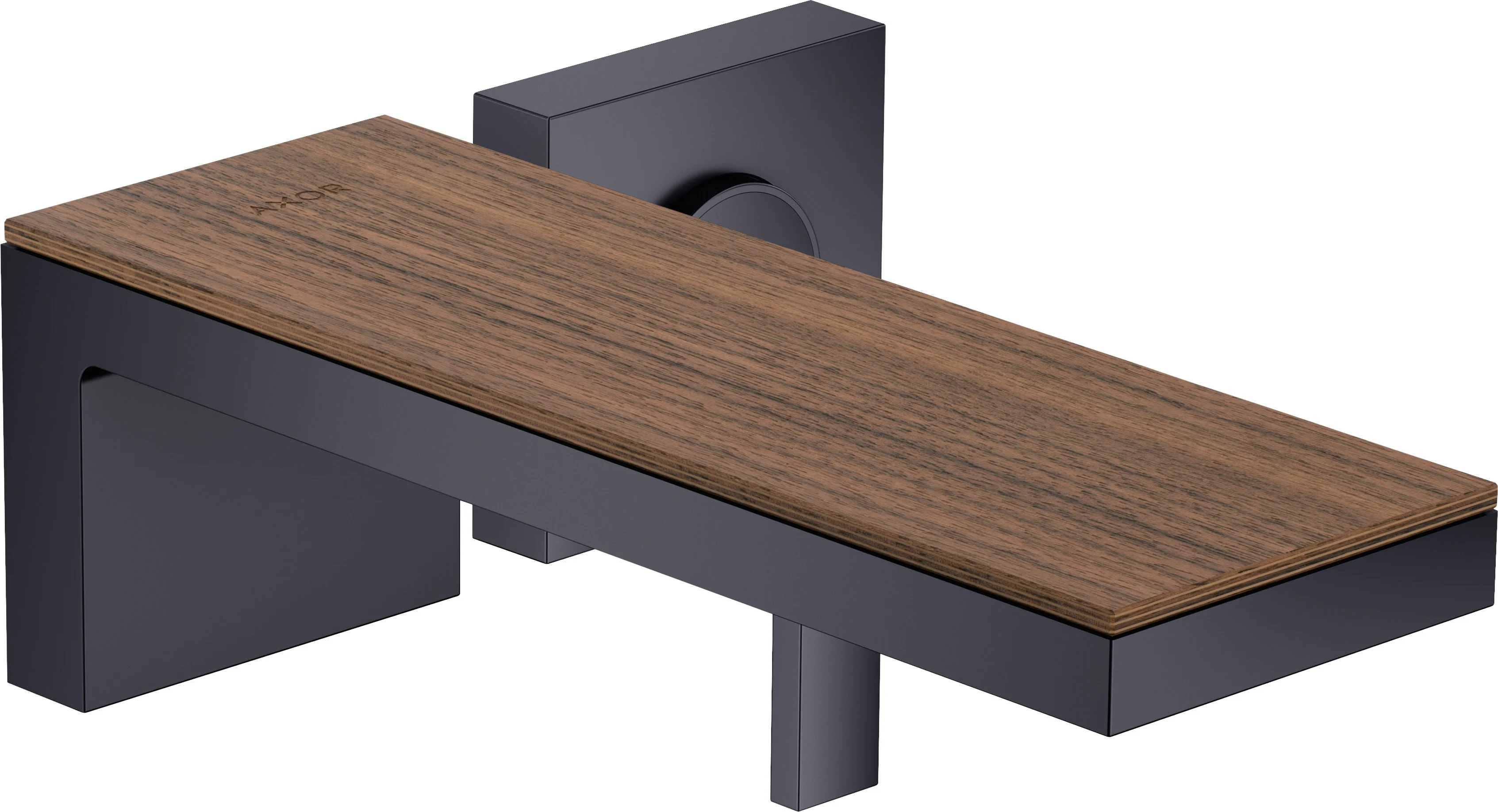 Hansgrohe AXOR MyEdition Platte 245 mm, Amerikanischer Nussbaum, abnehmbar