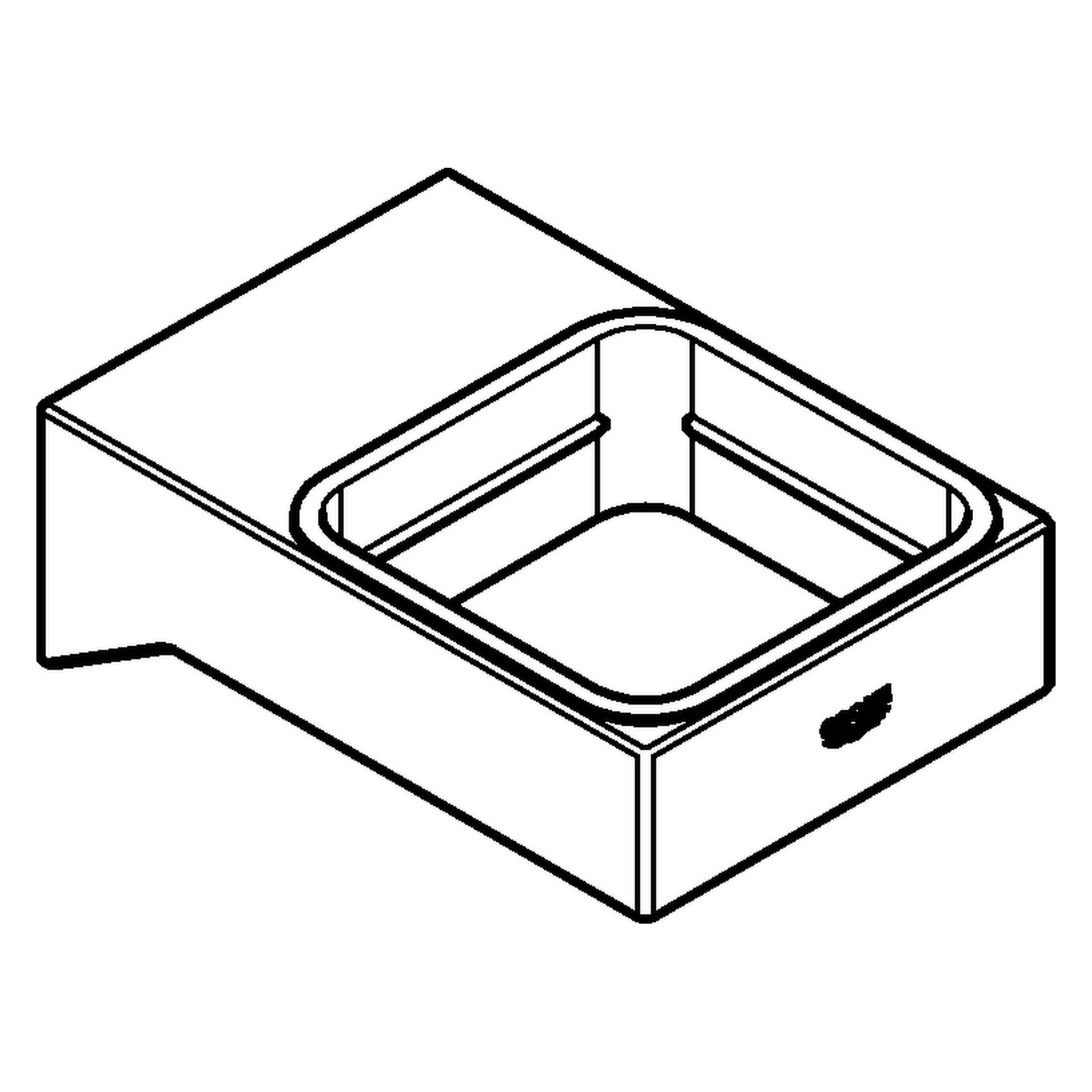 Halter Selection Cube 40865, für Glas, Seifenschale, Seifenspender, chrom