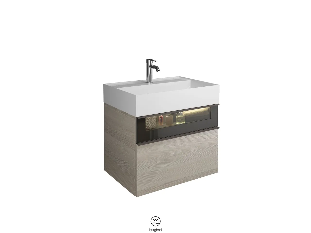 burgbad Badmöbelset „Yumo“ in Eiche Dekor Cashmere burgbad Badmöbelset „Yumo“ in Eiche Dekor Cashmere