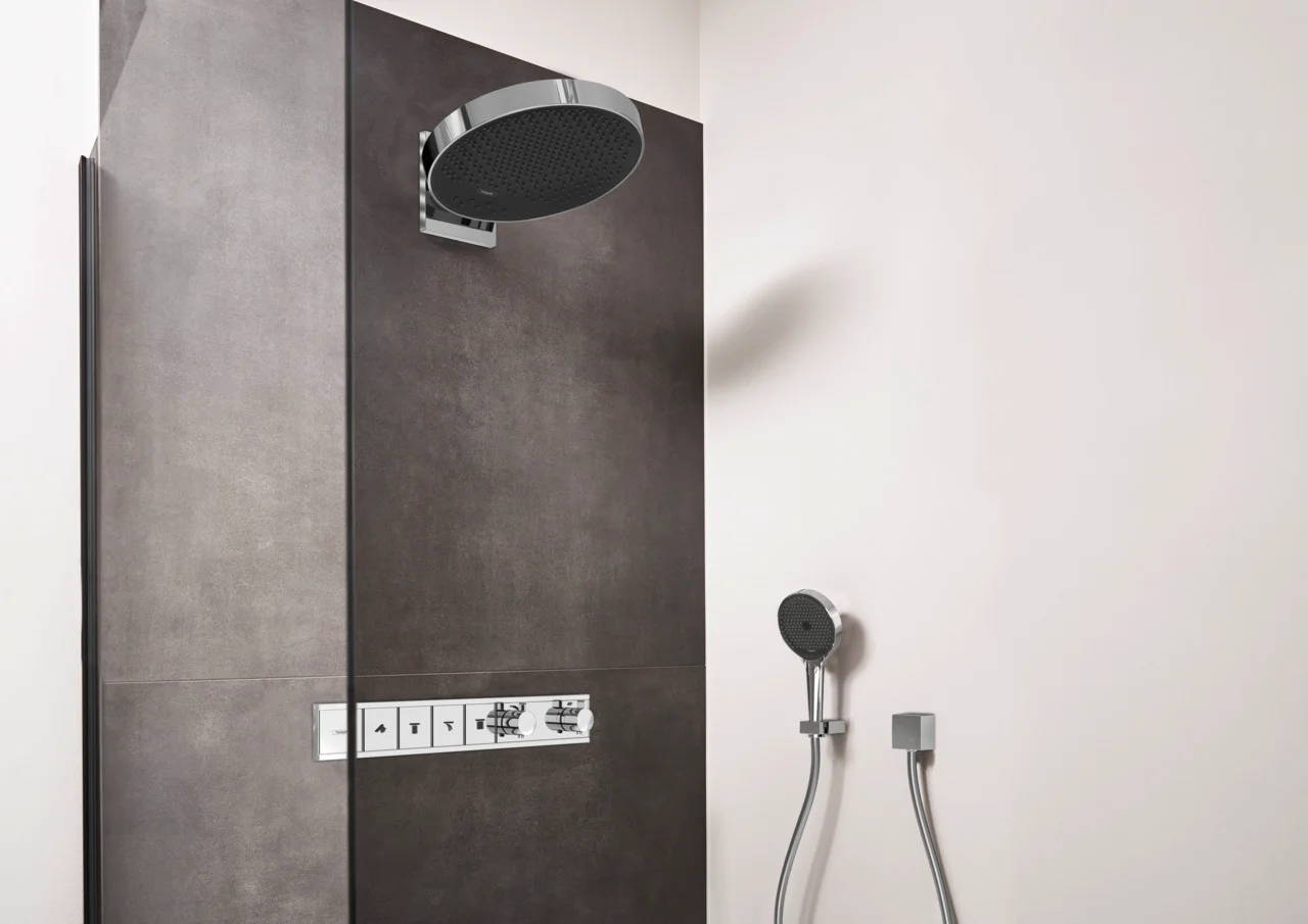 Hansgrohe RainSelect Thermostat Unterputz, Chrom, 4 Verbraucher, max. Durchflussmenge 38 l/min bei 3 bar, einstellbare Temperaturbegrenzung, Rückflussverhinderer