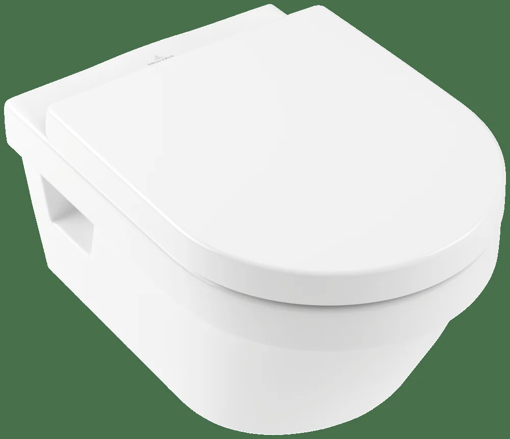 Villeroy & Boch Architectura Tiefspül-WC spülrandlos 5684R0, Oval, wandhängend, 370 x 530 x 325 mm