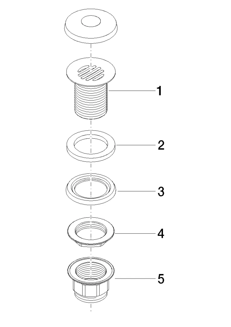 DO Siebventil Serienneutral 10110970 1 1/4" chrom DO Siebventil Serienneutral 10110970 1 1/4" chrom