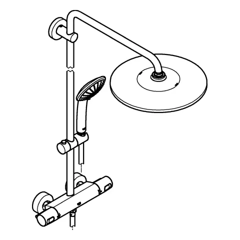 Duschsystem Euphoria System 310 26723, Aufputz-Thermostat mit Aquadimmer Funktion, Wandmontage, für die Wandmontage, 450 mm Duscharm, Kopfbrause Rainshower Mono 310 (26562), Handbrause Euphoria 110 Massage (27239), CoolTouch, chrom Duschsystem Euphoria System 310 26723, Aufputz-Thermostat mit Aquadimmer Funktion, Wandmontage, für die Wandmontage, 450 mm Duscharm, Kopfbrause Rainshower Mono 310 (26562), Handbrause Euphoria 110 Massage (27239), CoolTouch, chrom