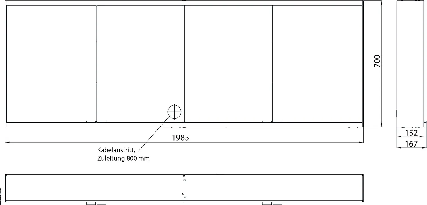 emco Spiegelschrank „prime 2“ Facelift 198,5 × 70 × 16,7 cm