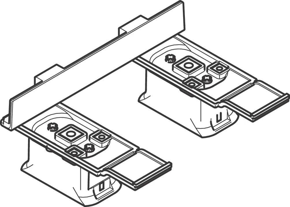 Hansgrohe AXOR Universal Softsquare Adapterset, Chrom Hansgrohe AXOR Universal Softsquare Adapterset, Chrom