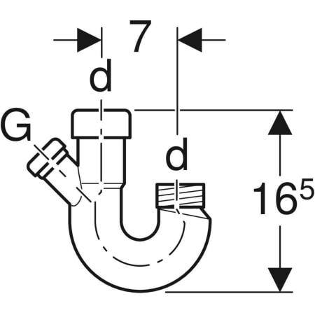 Doppelkammergeruchsverschluss für Geräteanschluss: d=48mm, G=1″, granitgrau