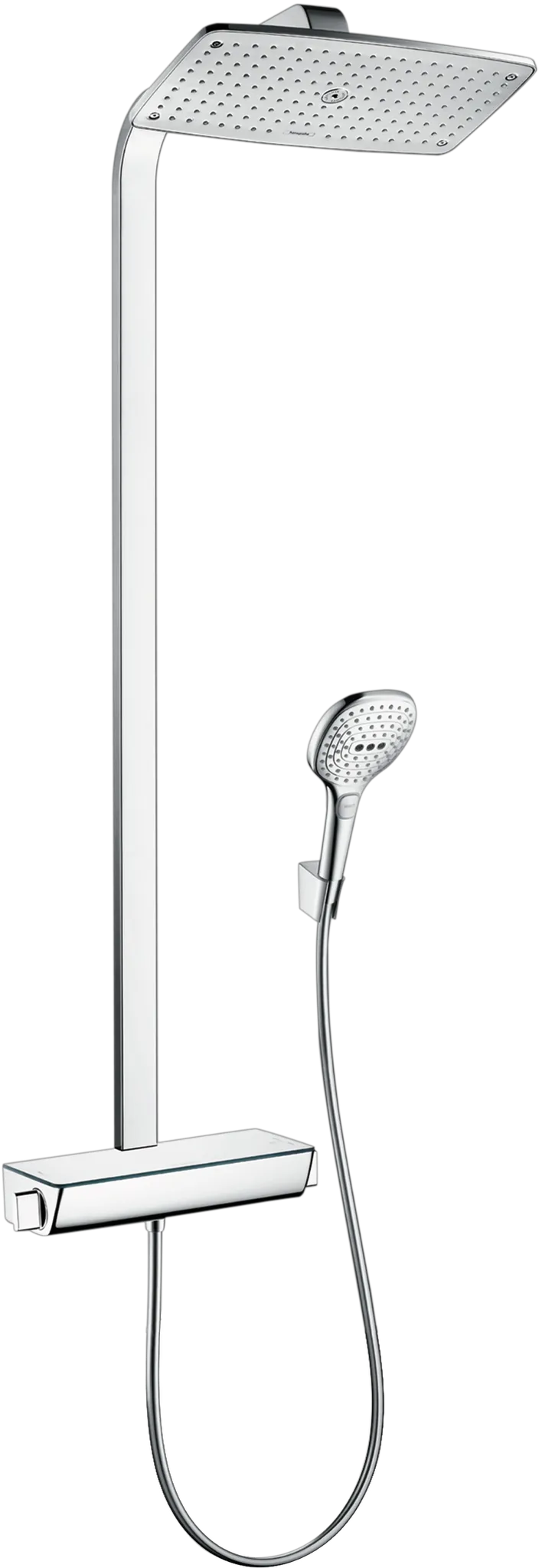 Hansgrohe Raindance E Showerpipe 360 1jet EcoSmart mit Thermostat, Chrom Hansgrohe Raindance E Showerpipe 360 1jet EcoSmart mit Thermostat, Chrom