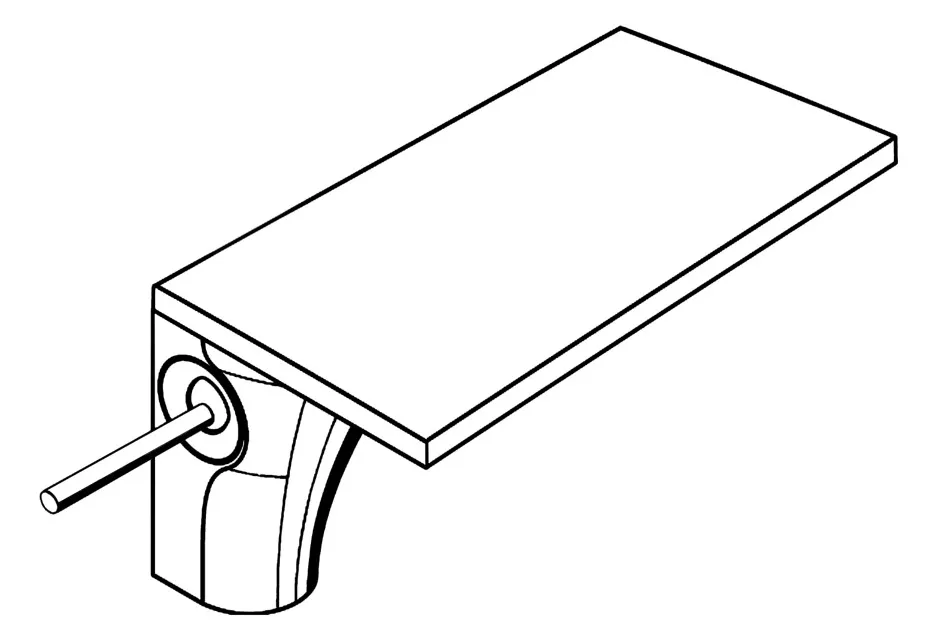 Waschtischmischer 110 Axor Massaud chrom Waschtischmischer 110 Axor Massaud chrom