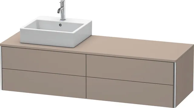 Duravit Waschtischunterschrank wandhängend „XSquare“ 160 × 40 × 54,8 cm Basalt Matt Duravit Waschtischunterschrank wandhängend „XSquare“ 160 × 40 × 54,8 cm Basalt Matt
