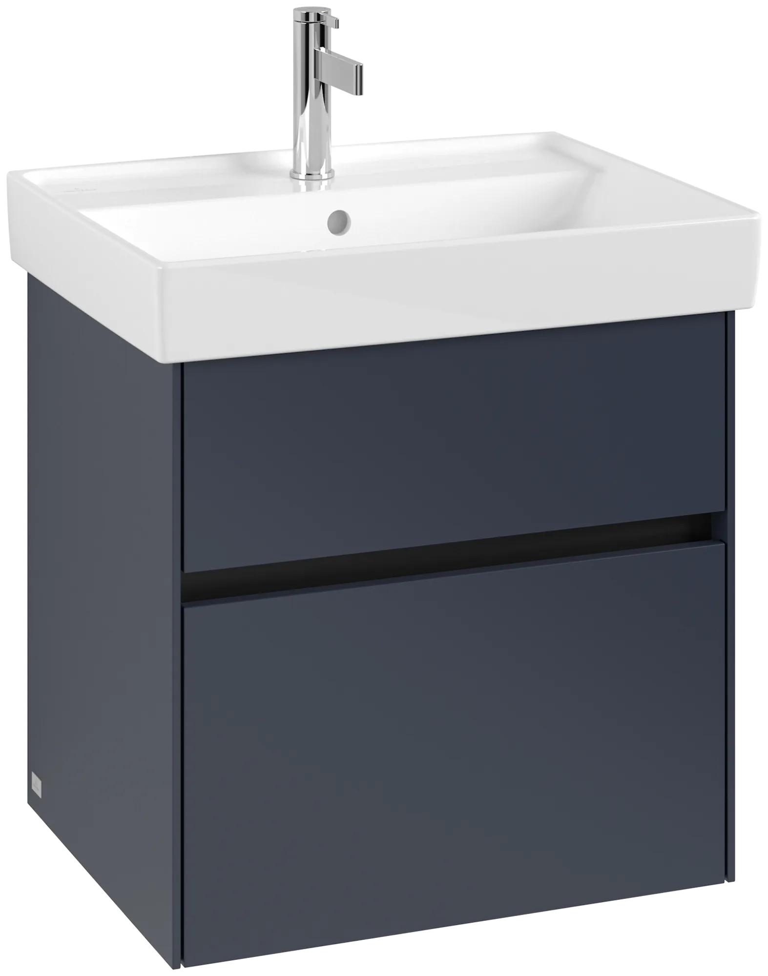 Villeroy & Boch Waschtischunterschrank „Collaro“ 554 × 546 × 444 mm Marine Blue, für Becken mittig, mit Beleuchtung, Soft Closing Villeroy & Boch Waschtischunterschrank „Collaro“ 554 × 546 × 444 mm Marine Blue, für Becken mittig, mit Beleuchtung, Soft Closing